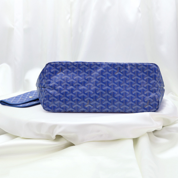 Goyard(고야드) AMALOUIS-PM 스카이블루 고야딘 캔버스 생루이 PM 쇼퍼 숄더백 + 보조파우치