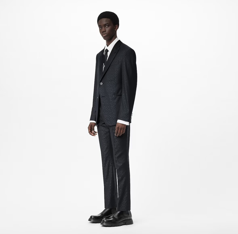 [럭스유] 46.38 / 루이비통 이브닝 왁스 플라워 컷 어웨이 자켓 팬츠 수트세트