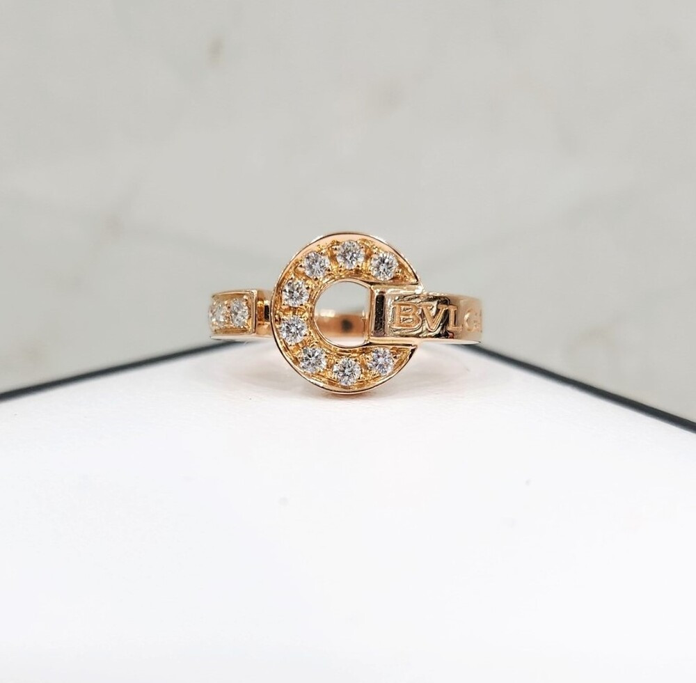 [럭스유] 불가리 다이아 불가리 링 49호 18K 로즈골드