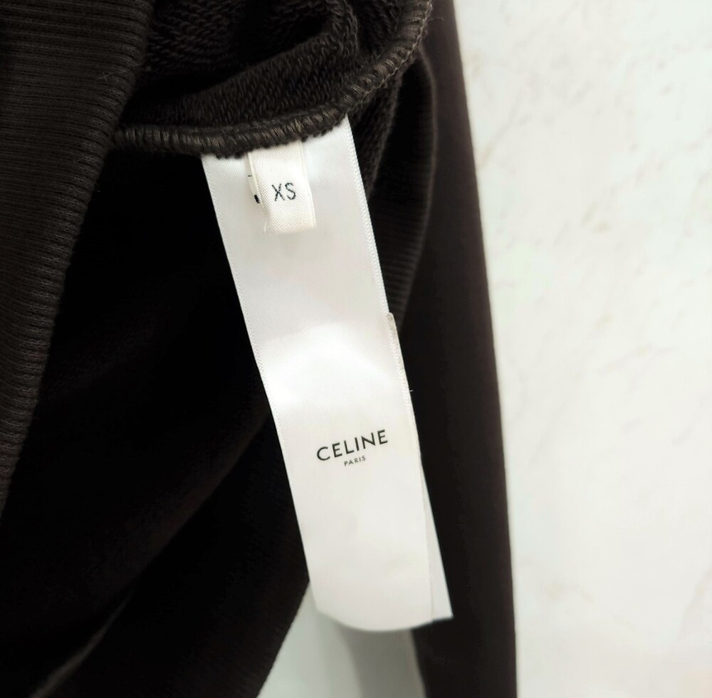 [럭스유] (새상품) XS / 셀린느 트리오페 로고 맨투맨 2Y23H670Q.19XD