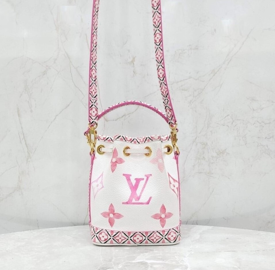 [럭스유] 루이비통 모노그램 나노 노에 버킷백 핑크 M82386