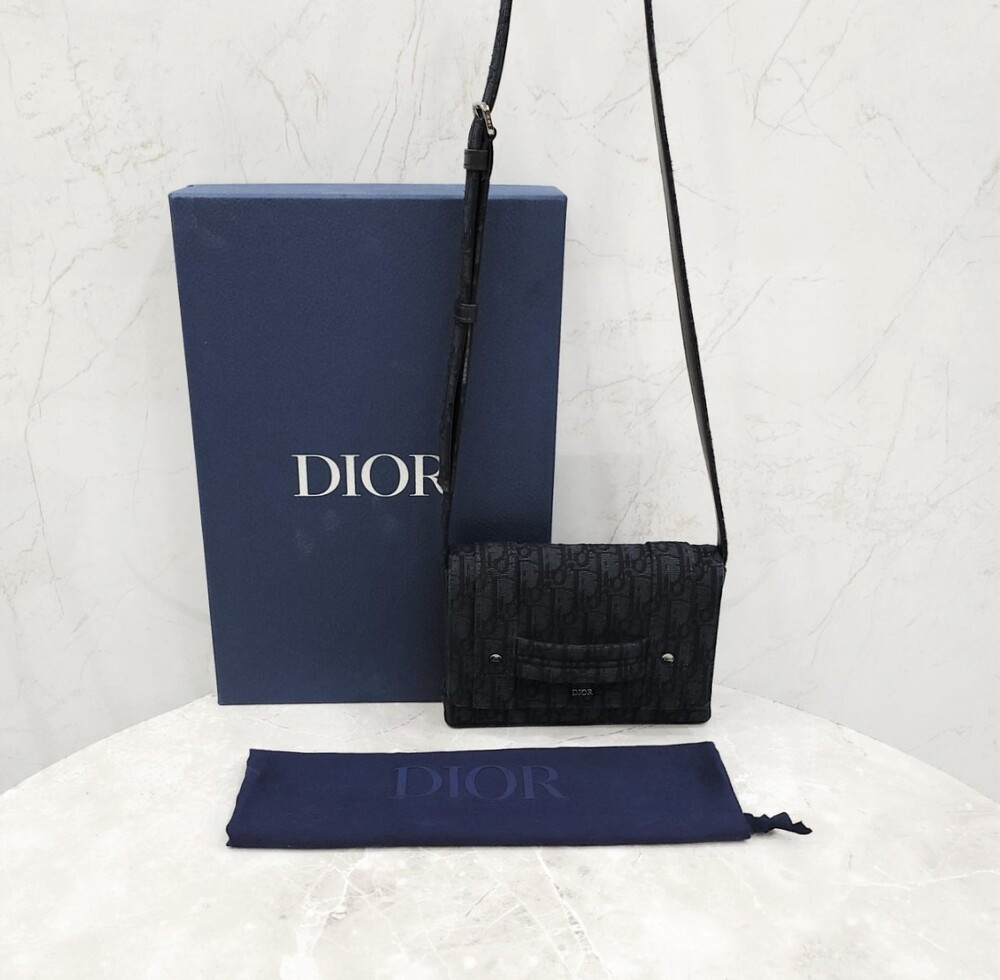 [럭스유] 디올 CD 오블리크 자카드 크로스백