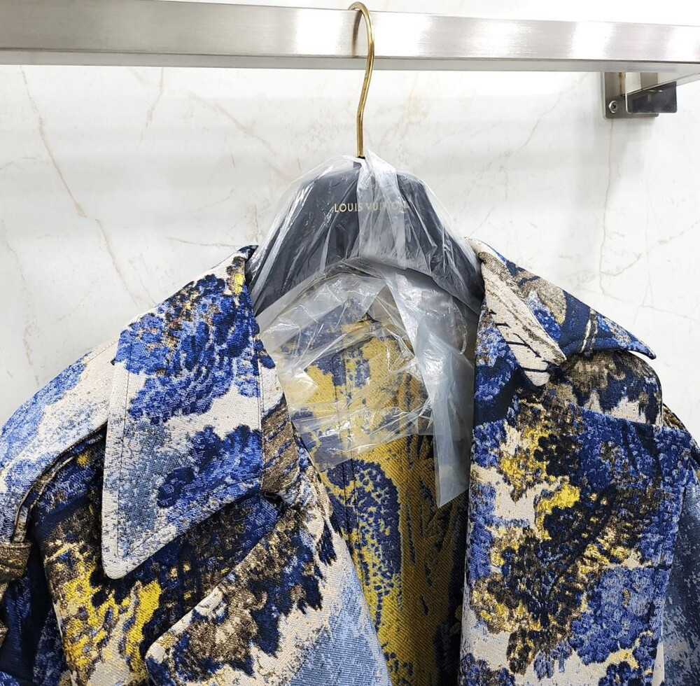 [럭스유] (새상품) 50 / 루이비통 한정판 태피스트리 벨티드 트렌치 코트