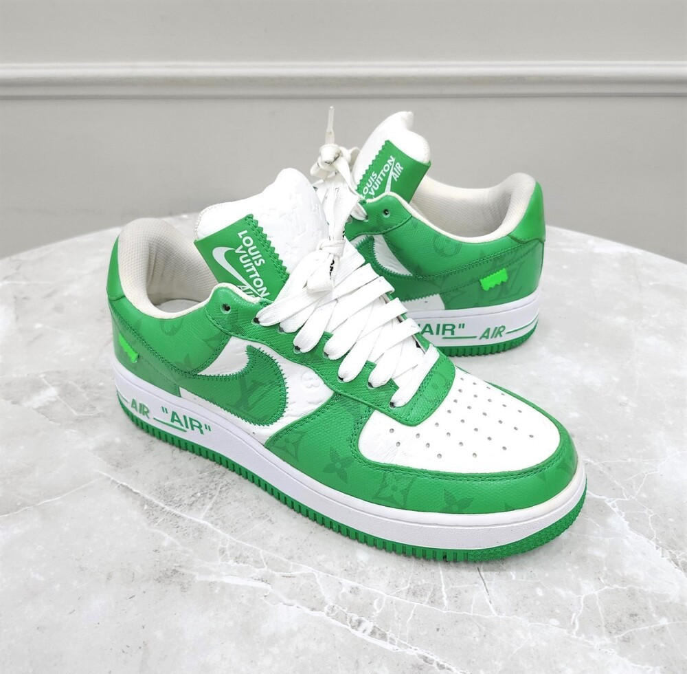 [럭스유] 루이비통 X 나이키 에어포스1 버질아블로 그린 US7.5