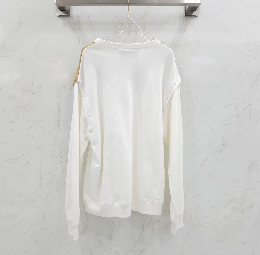 [럭스유] (새상품) L / 구찌 삼선 띠로고 절개 맨투맨