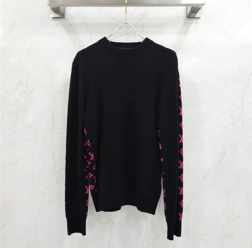 [럭스유] XS / 루이비통 하프앤하프 모노그램 캐시미어 니트