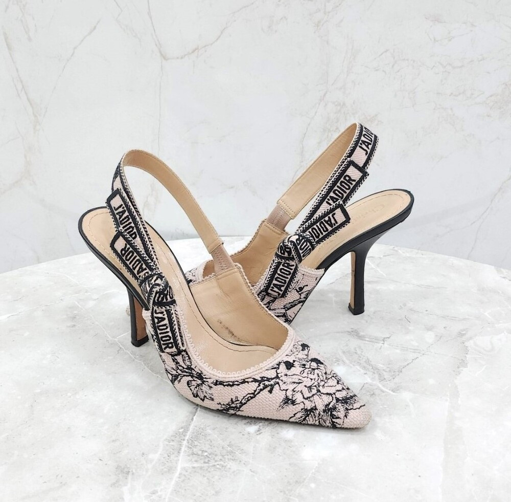 [럭스유] 37 / 디올 자디올 슬링백 펌프스 힐