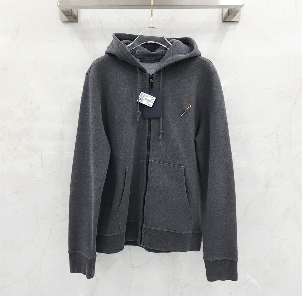 [럭스유] M / 루이비통 더블페이스 트래블 핀 후드 집업