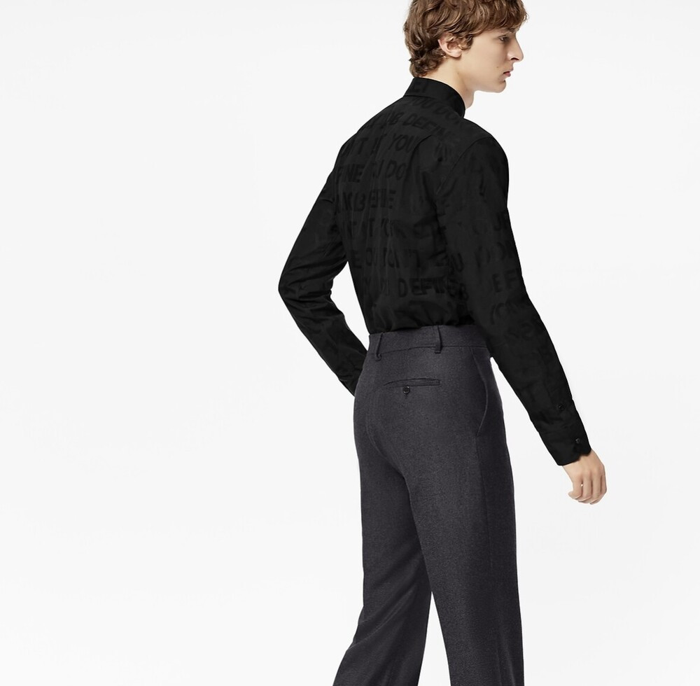 [럭스유] L / 루이비통 토널 레터스 셔츠 1A8XC5