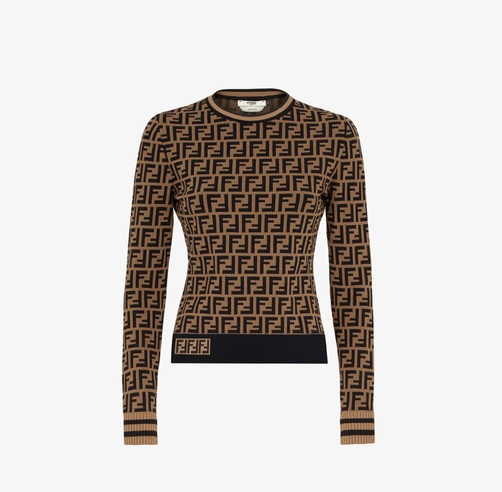 [럭스유] 44 / 펜디 FF 모티프 비스코스 니트 FZY703