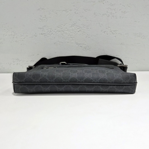 구찌 GG 블랙 수프림 메신저 크로스백 387514