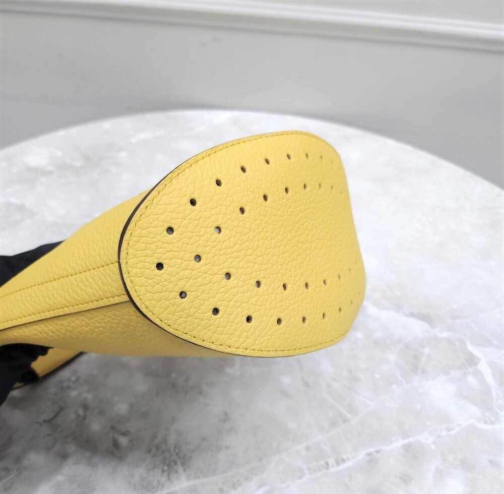 [럭스유] 델보 핀 미니 버킷백 옐로우