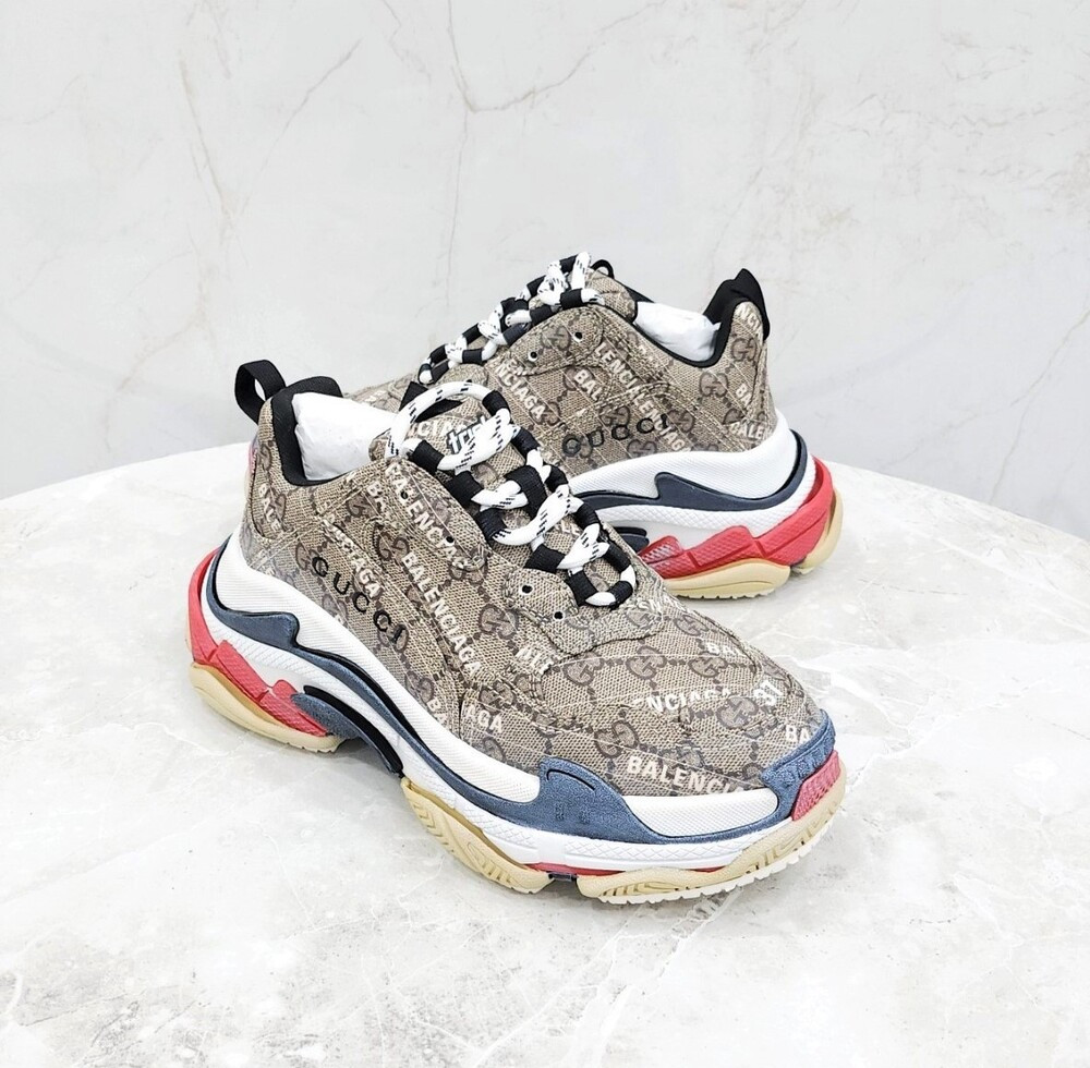 [럭스유] (새상품) 37 / 발렌시아가 X 구찌 해커프로젝트 트리플S 스니커즈