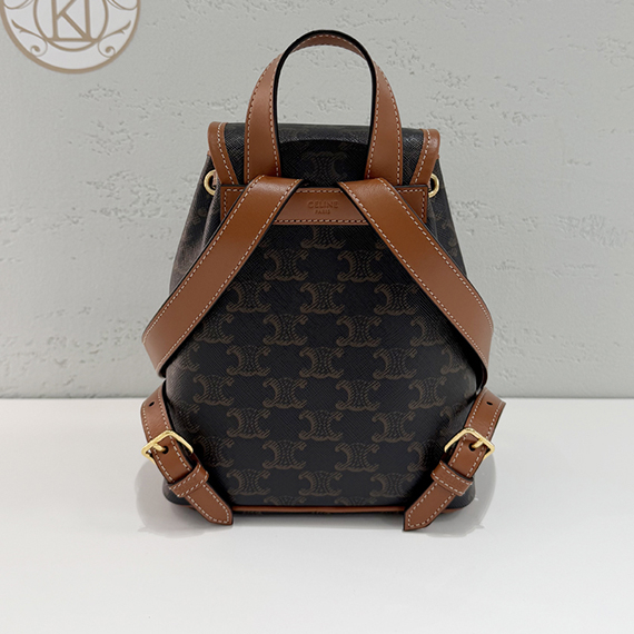 셀린느 트리옹프 미니 풀코 백팩 전시상품급 197662CAS