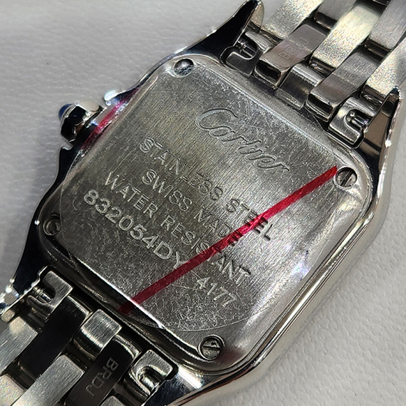 까르띠에 펜더 스몰 스틸 여성용 시계 24년 전시상품급 WSPN0006