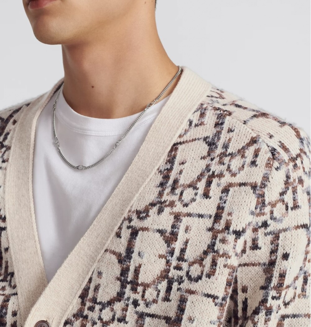 [럭스유] S / 디올 오블리크 베이지 자카드 가디건 13M233AT662