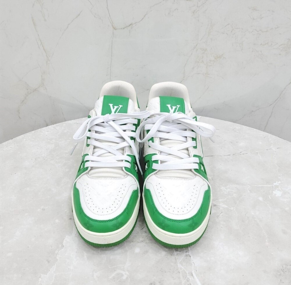 [럭스유] 8 / 루이비통 LV 그린 모노그램 트레이너 스니커즈