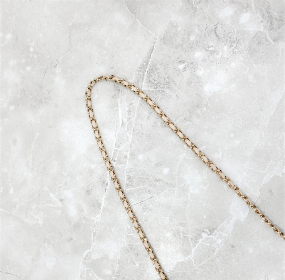 [럭스유] 샤넬 뉴문 호보백 스몰 에크루 샴페인골드 신형내장칩 AS3917