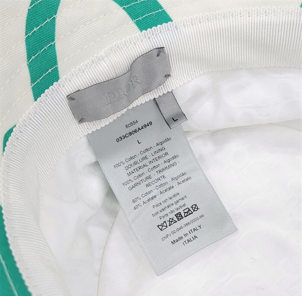 [럭스유] 디올 X SHAWN 로고 버킷햇 L