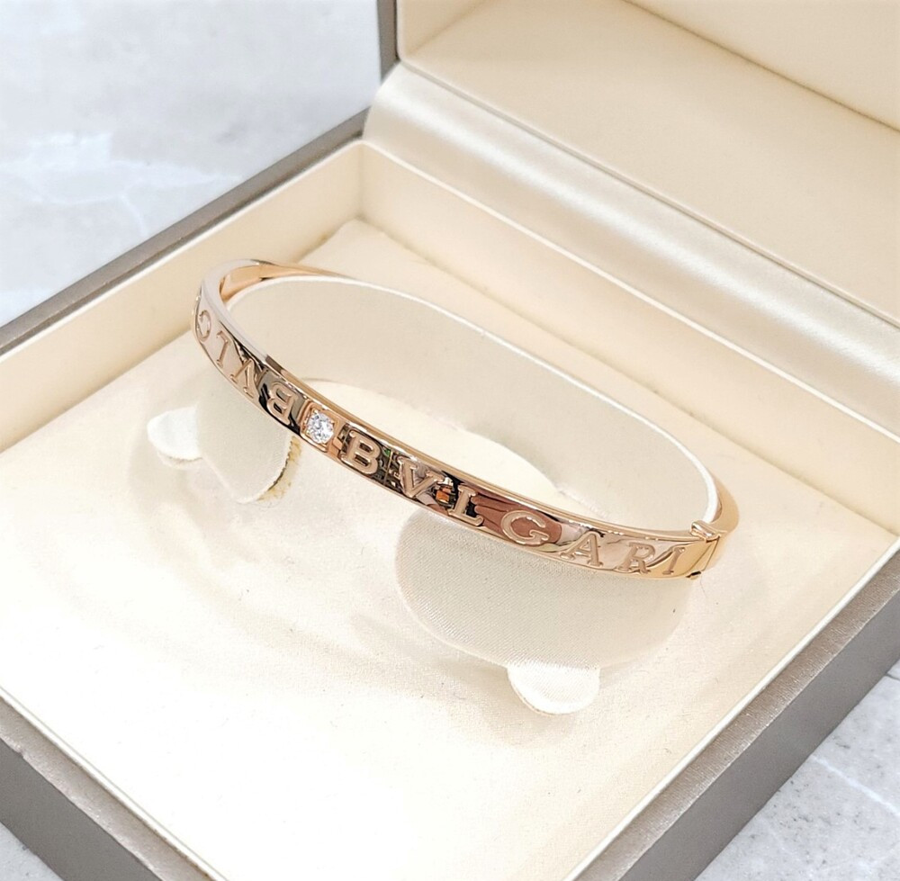 [럭스유] 불가리 다이아 2P 뱅글 브레이슬릿 팔찌 라지