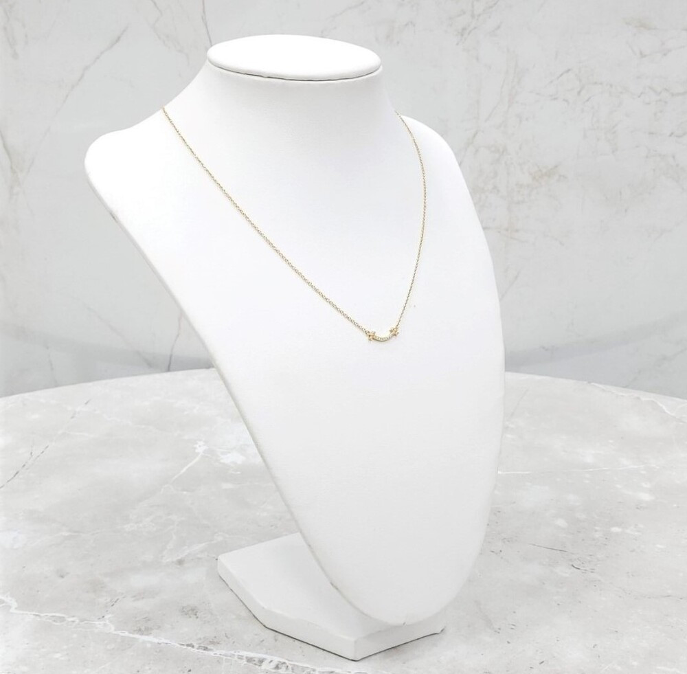 [럭스유] 티파니앤코 다이아 T 스마일 펜던트 목걸이 62617691