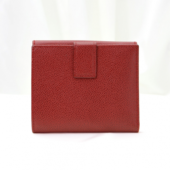 Ferragamo(페라가모) 22C877 레드 사피아노 금장 간치니 프렌치 반지갑