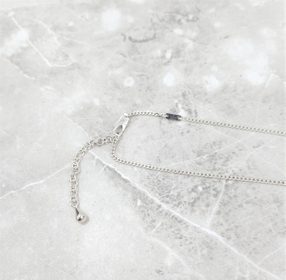 [럭스유] (새상품) 구찌 GG 마몽 펜던트 실버 목걸이 814914