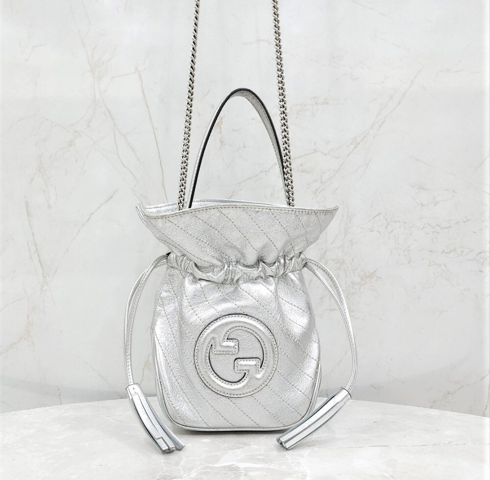 [럭스유] 구찌 블론디 실버 미니 버킷백 760313