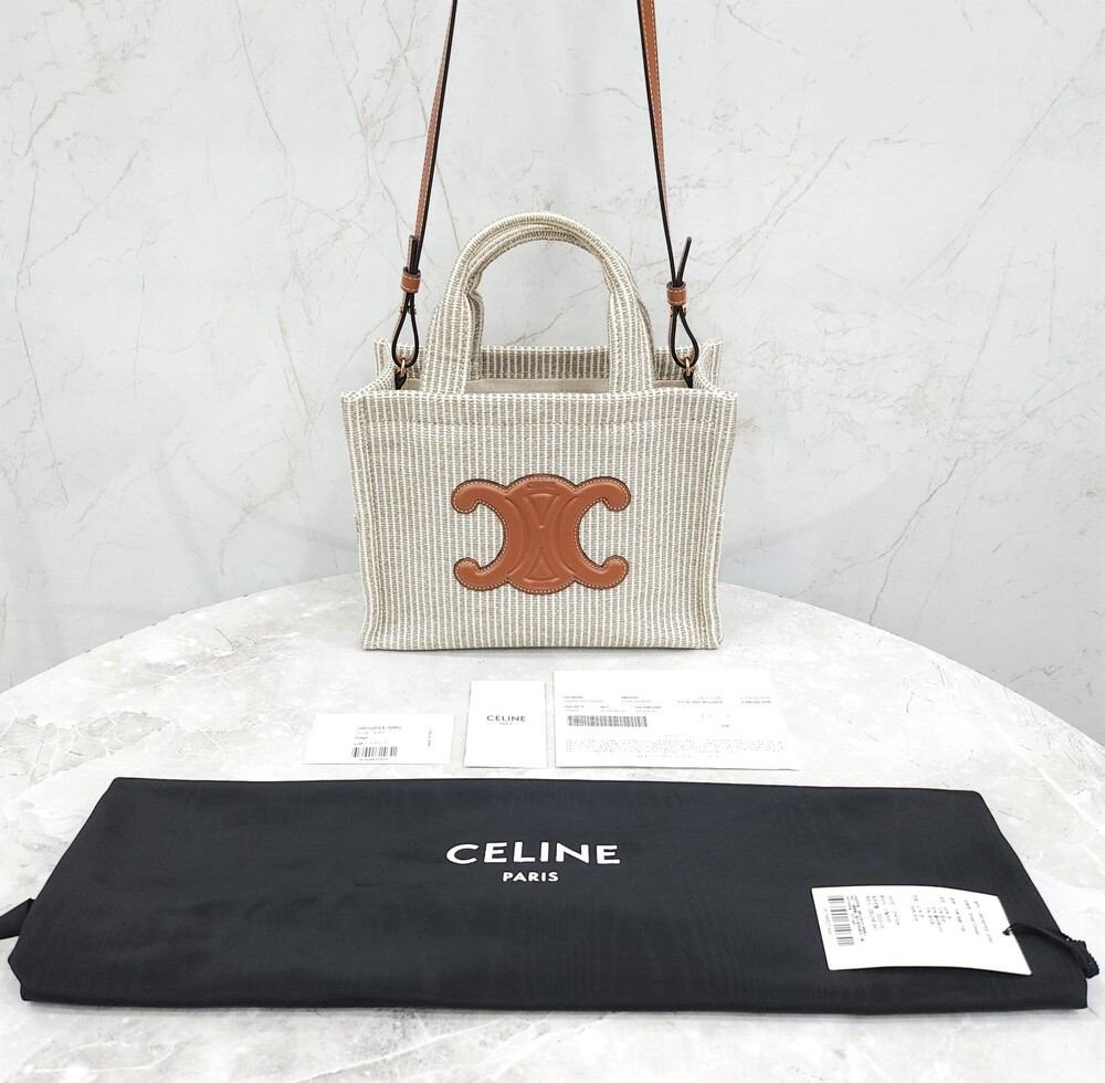 [럭스유] 셀린느 스몰 타이스 카바스 스트라이프 토트백 199162FEE