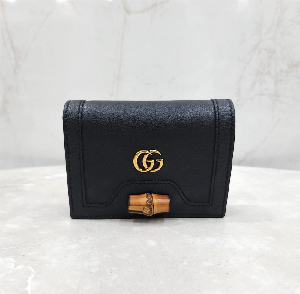 [럭스유] (새상품) 구찌 다이애나 뱀부 카드 반지갑 658244