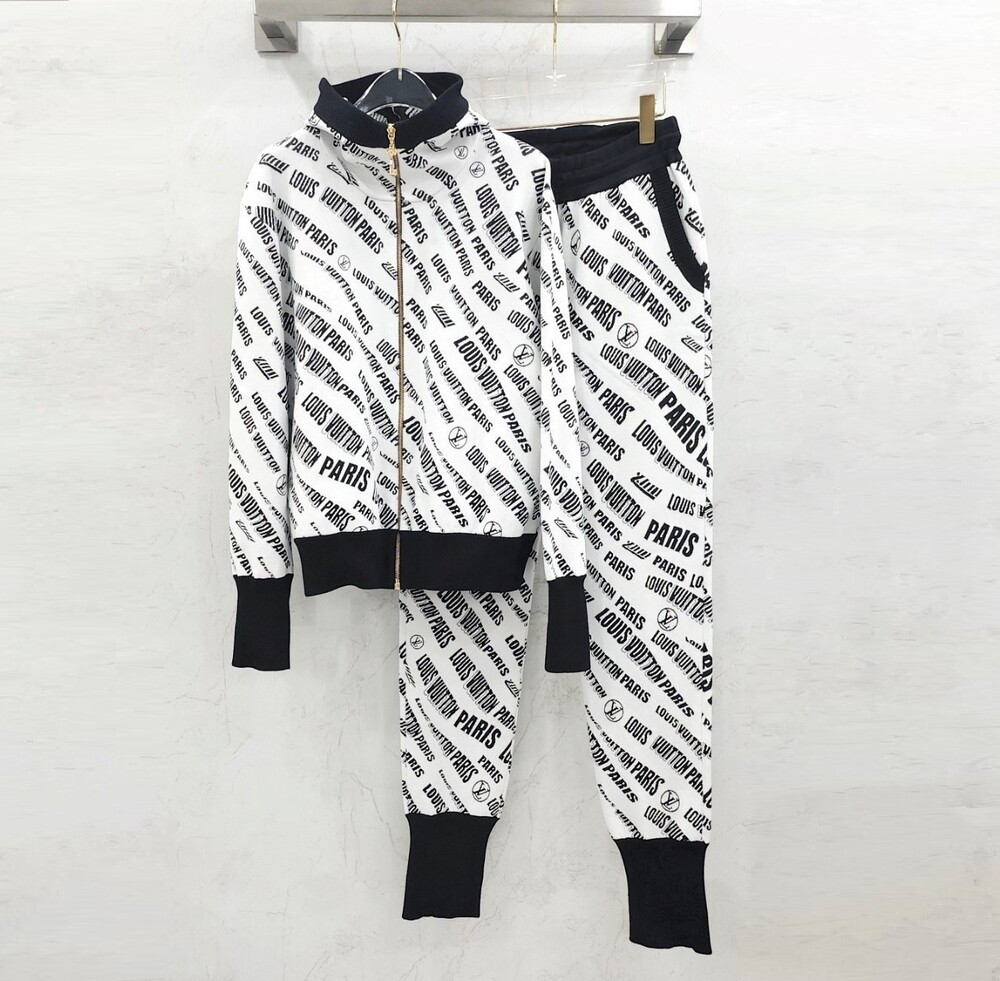 [럭스유] L / 루이비통 LV 시그니처 로고 파리스 조거 팬츠