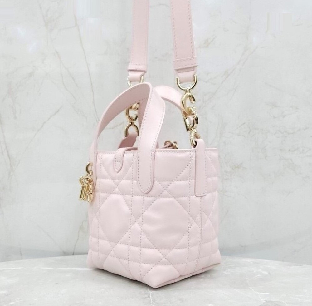 [럭스유] 디올 버티컬 나노 토트백 파우더핑크 까나쥬 S6100OSNW