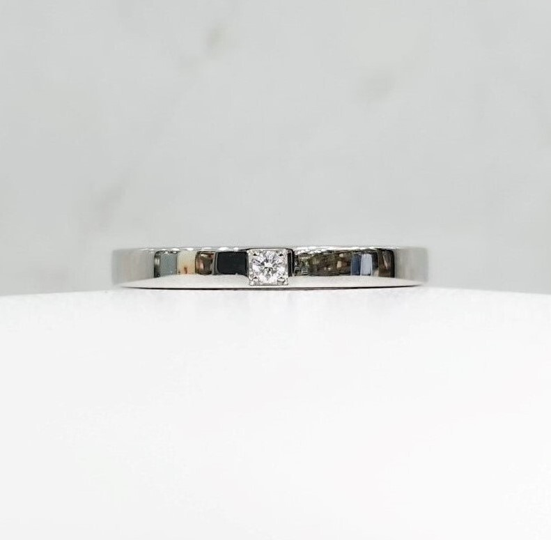 [럭스유] 불가리 다이아 1P 플래티넘 메리미 웨딩링 57호 341745