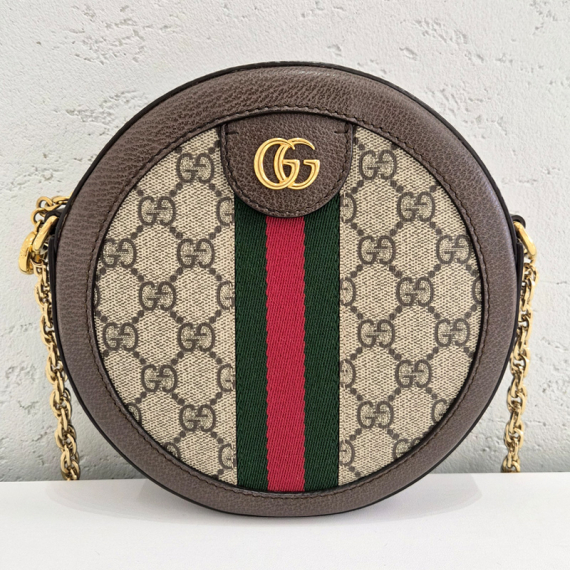 구찌 오피디아 GG 라운드 미니 숄더백 550618