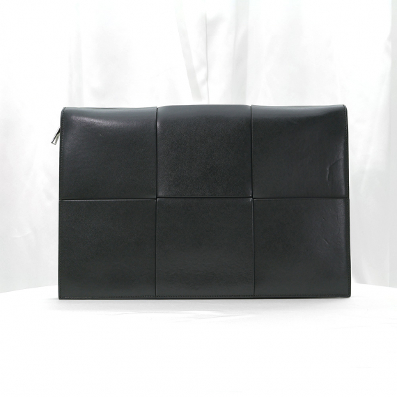 Bottega Veneta(보테가베네타) 680169 블랙 인트레치아토 위빙 아르코 도큐먼트 케이스 클러치