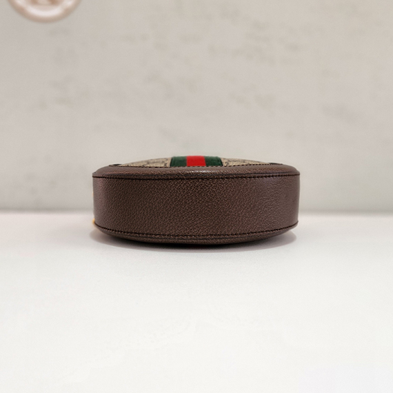 구찌 오피디아 GG 라운드 미니 체인 숄더백 550618