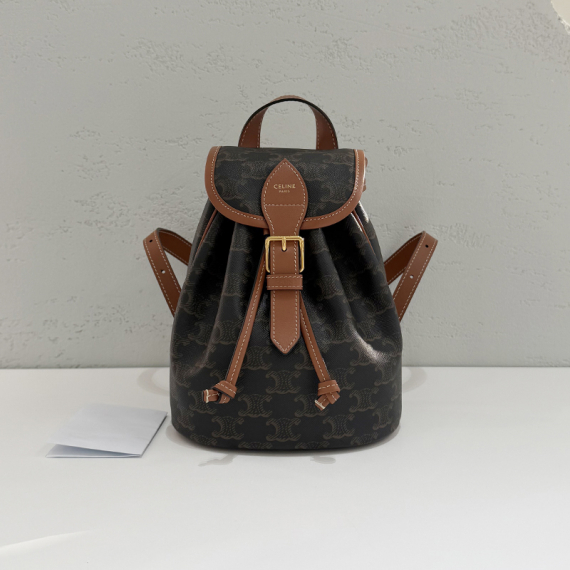 셀린느 트리옹프 캔버스 미니 풀코 백팩 전시상품급 197662CAS