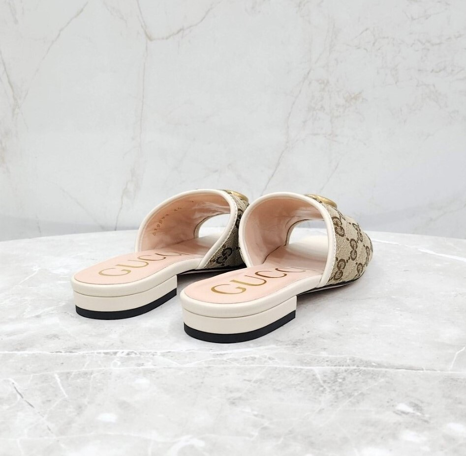 [럭스유] (새상품) 35 / 구찌 GG 마틀라세 슬라이드 샌들 슬리퍼 619893
