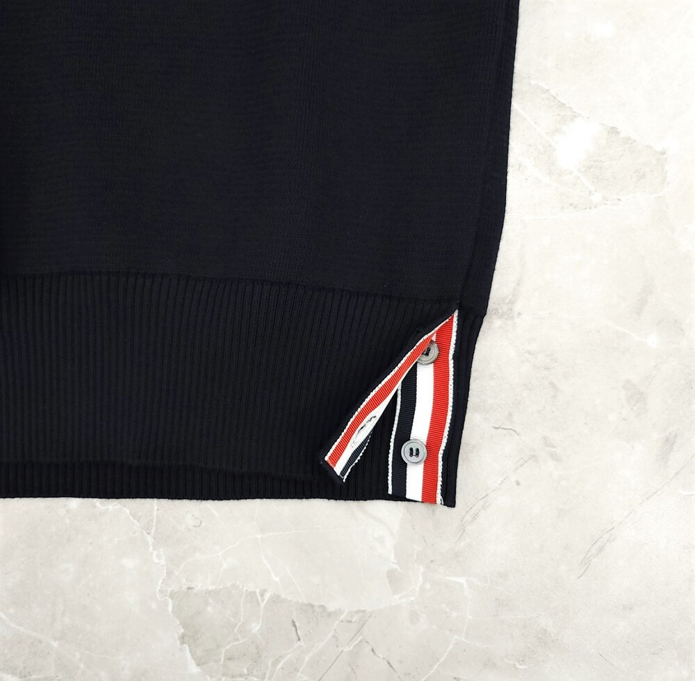 [럭스유] (새상품) 3 / 톰브라운 RWB 트리밍 밀라노 스티치 반팔 카라티 MKP056A