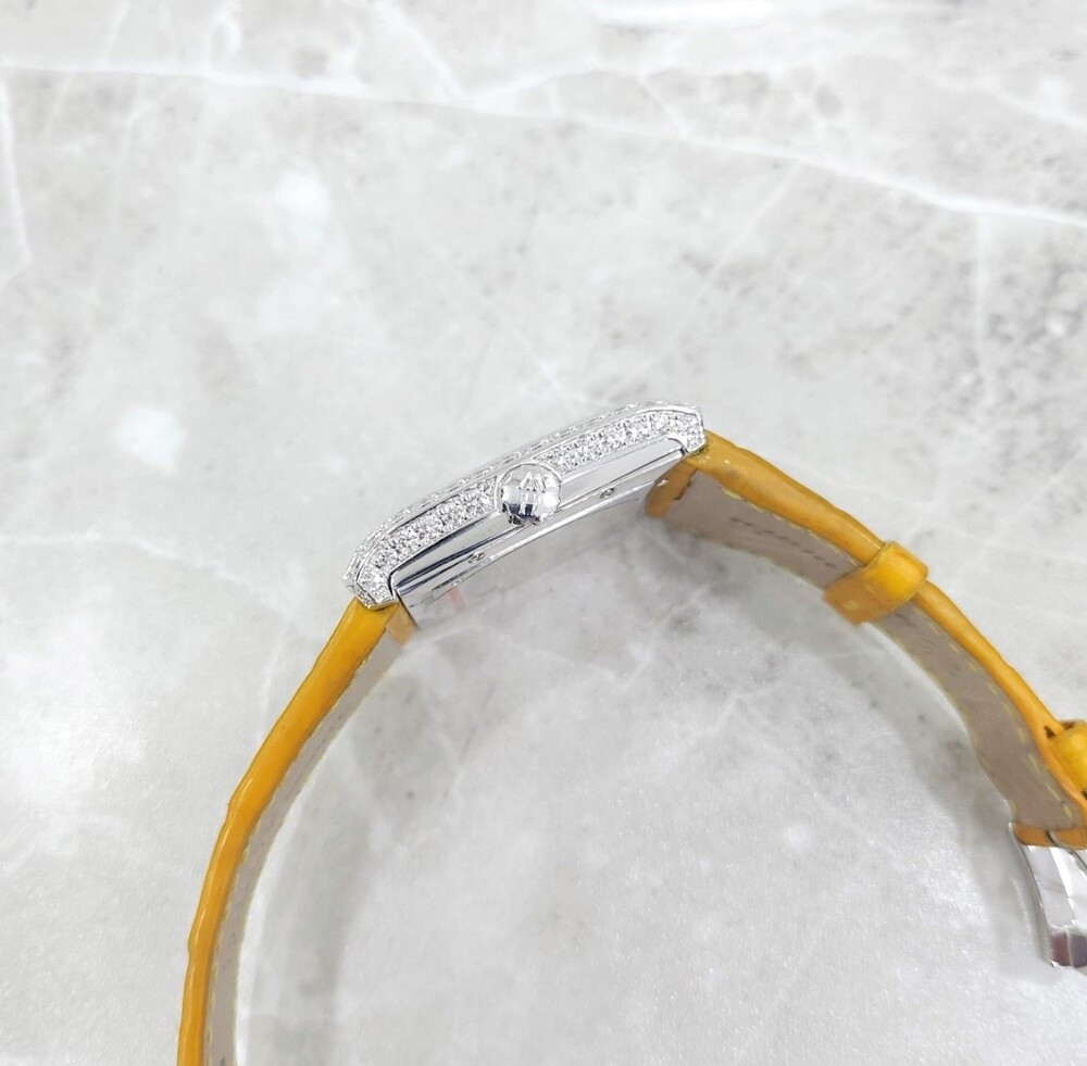 [럭스유] 해리윈스턴 다이아 화이트골드 엘리게이터 스트랩 시계