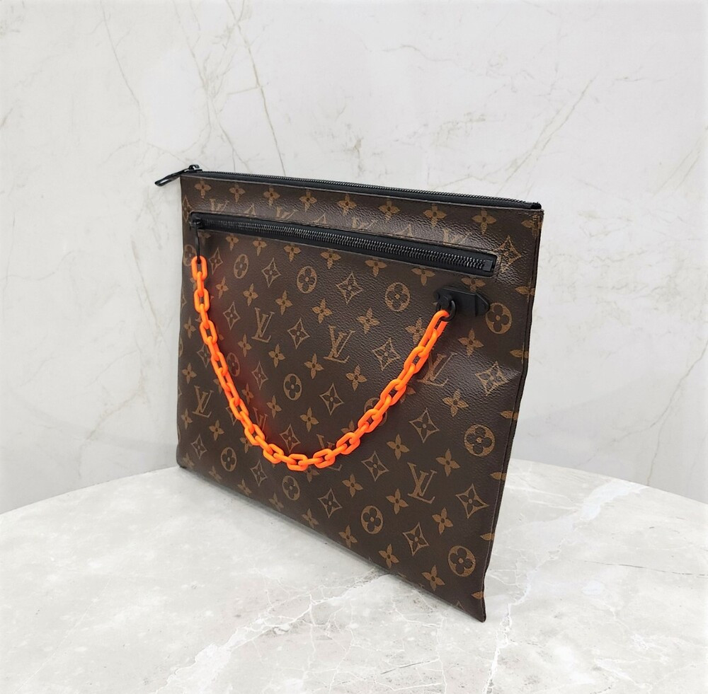 [럭스유] 루이비통 한정판 버질아블로 모노그램 체인 클러치백