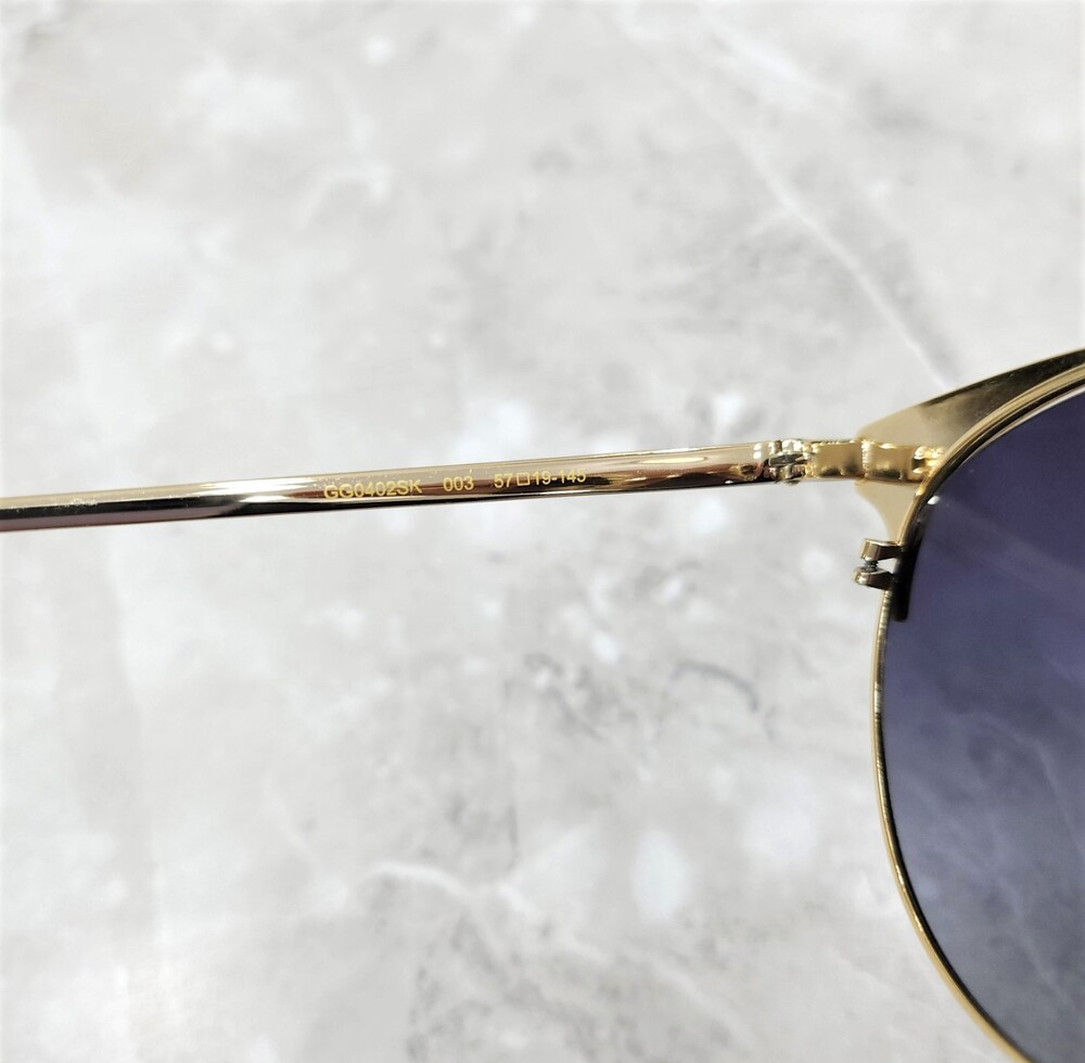 [럭스유] 구찌 GG 로고 금테 선글라스 GG0402SK