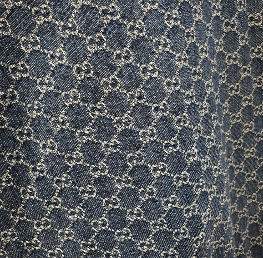 [럭스유] (새상품) 48 / 구찌 GG 에코 워시드 오가닉 봄버 데님 자켓