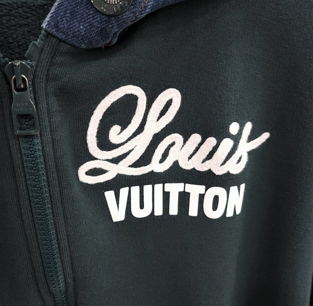 [럭스유] L / 루이비통 하이브리드 후디 데님자켓