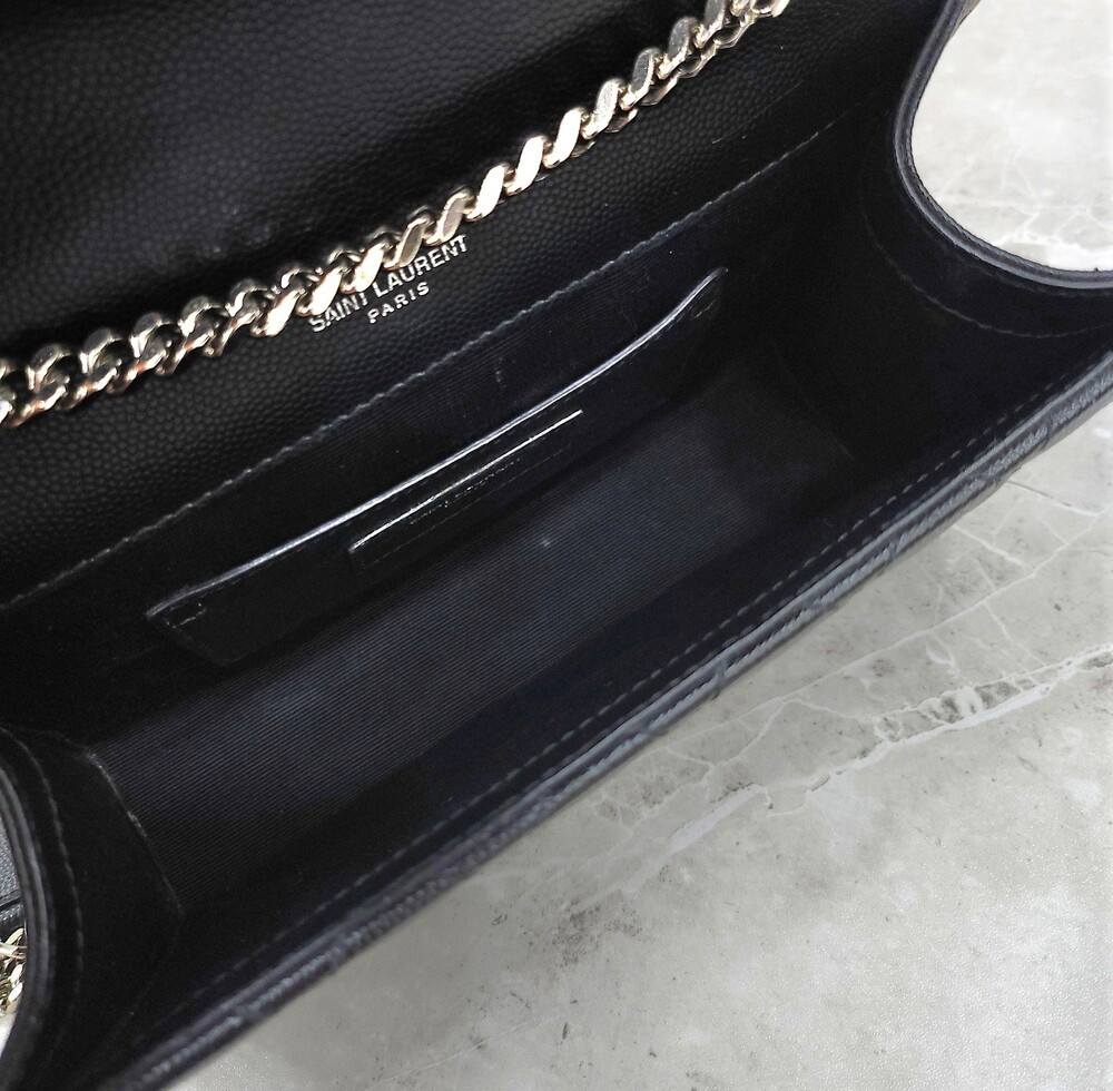 [럭스유] 생로랑 그랑 드 뿌드르 레더 엔벨로프 스몰 체인백 600195