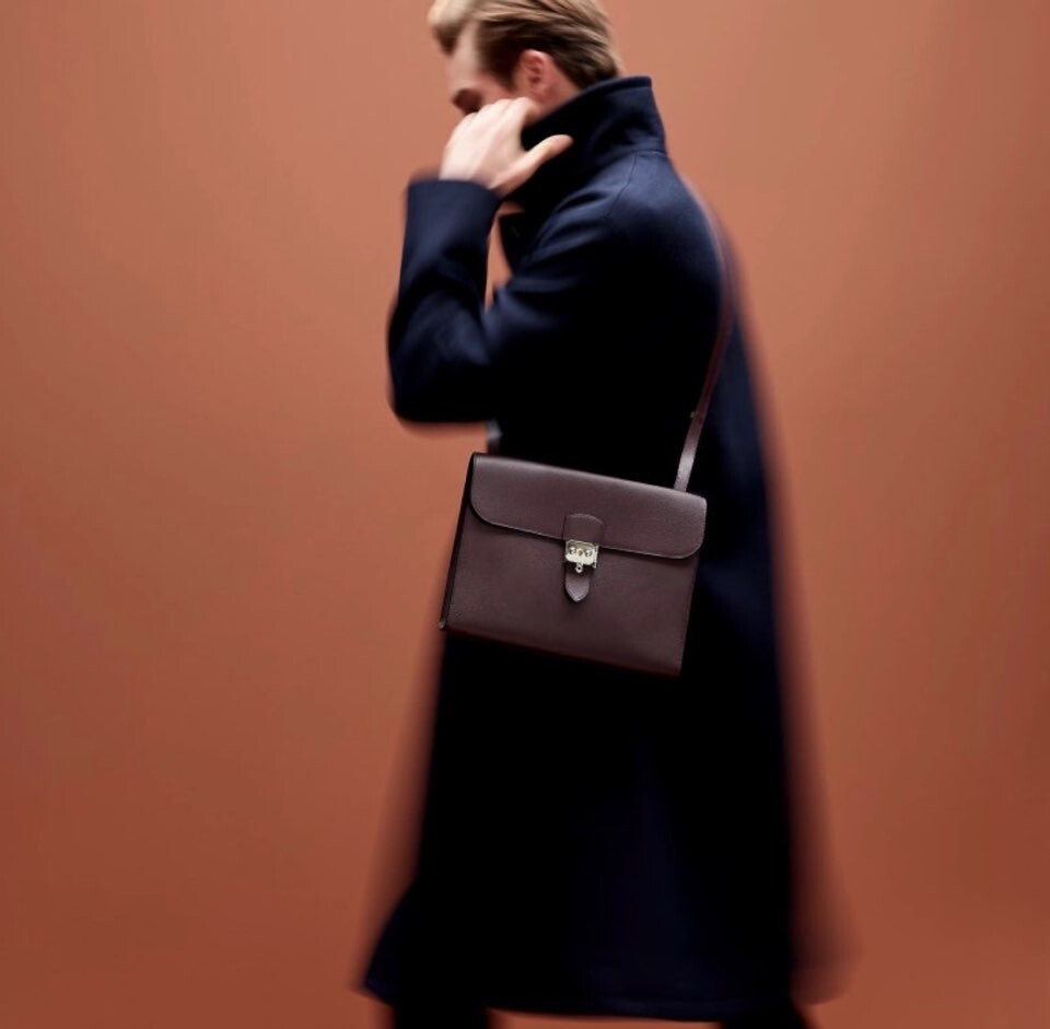 [럭스유] 에르메스 삭아데페슈 29 메신저백 그리스 에땅 은장 U각인