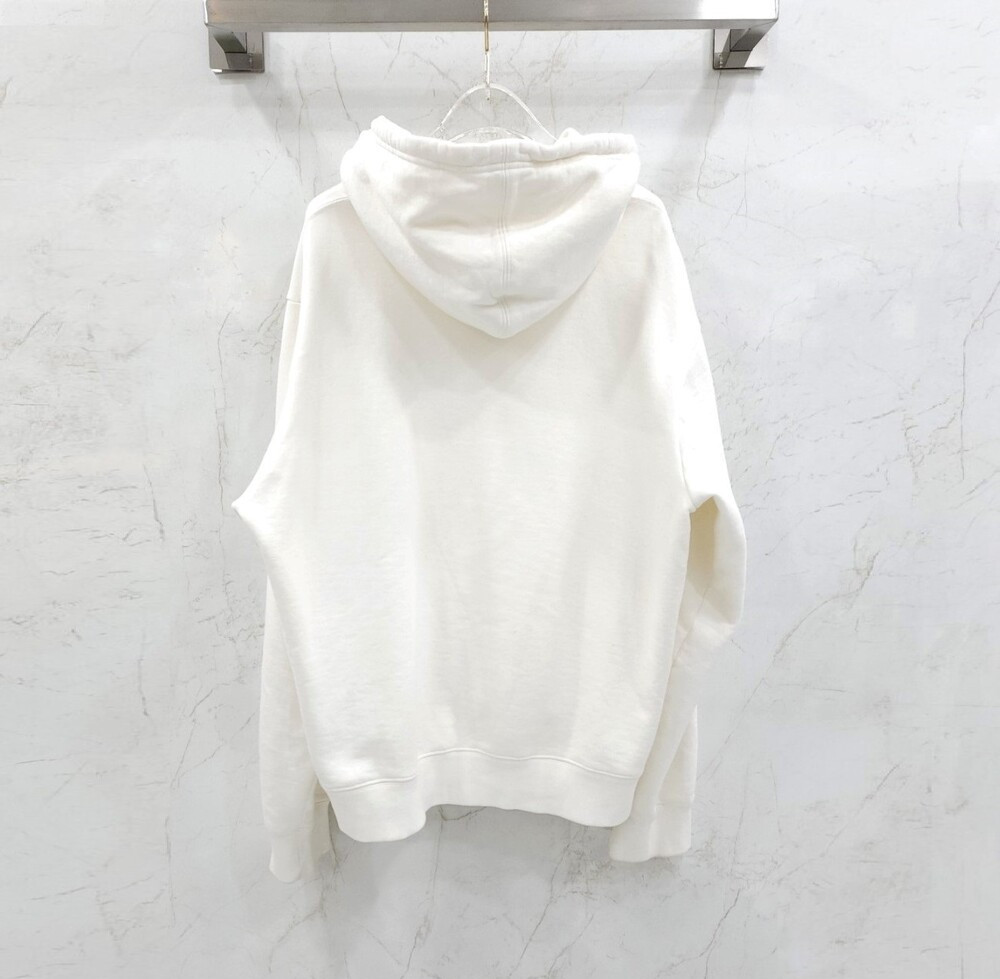 [럭스유] XXL / 디올 화이트 플라워 로고 후드티