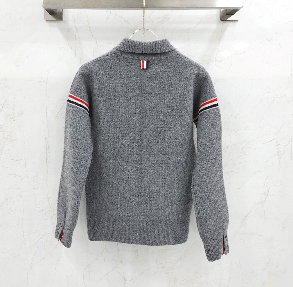 [럭스유] (새상품) 36 / 톰브라운 울 캐시미어 코튼 루프백 워크 자켓 라이트 그레이