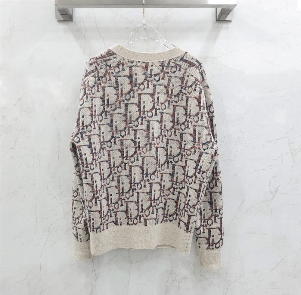 [럭스유] S / 디올 오블리크 베이지 자카드 가디건 13M233AT662