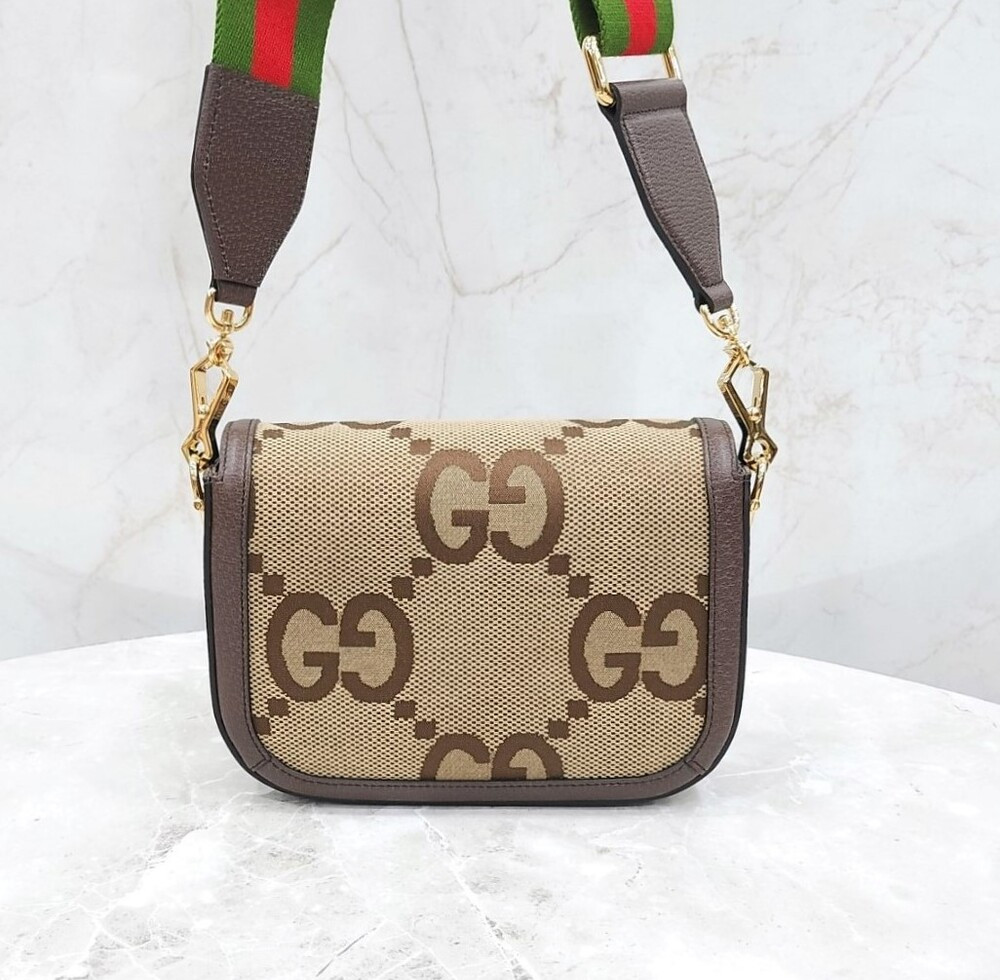 [럭스유] 구찌 GG 점보 홀스빗 스몰 삼선 숄더 크로스백 658574